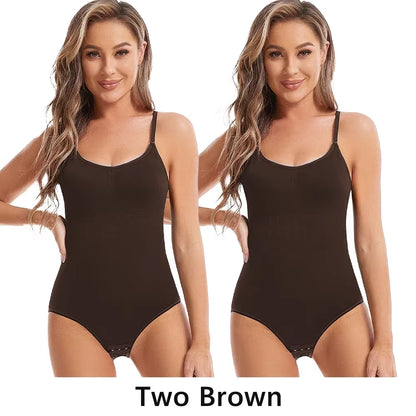 Women Slimming Shapewear Seamless Slimming Butt Lifter Full Body Shaper Smooth Out Bodysuit Open Crotch High Elastic Body Suits